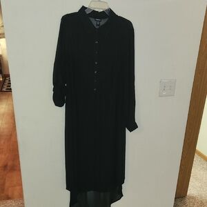 Torrid Sheer Black Maxi Shirt